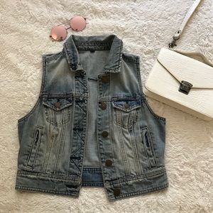 American Eagle Denim Vest